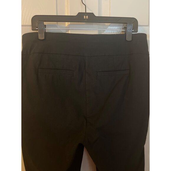 INC International Concepts Black Flare Pants Size 14 Stretch Mid Rise Faux Pocke - Picture 6 of 15